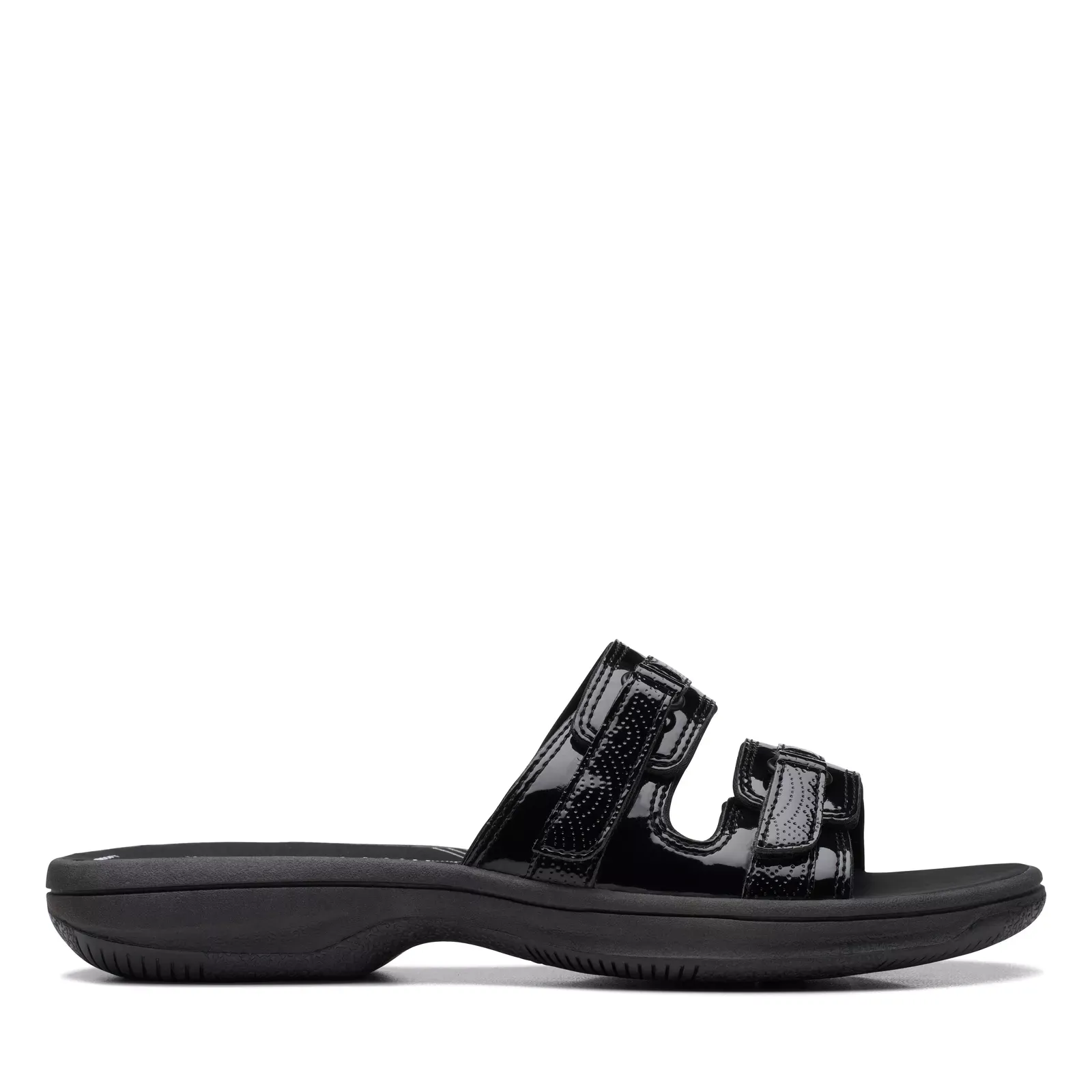 Clarks Women's Breeze Piper Sand Interest | Black Patent