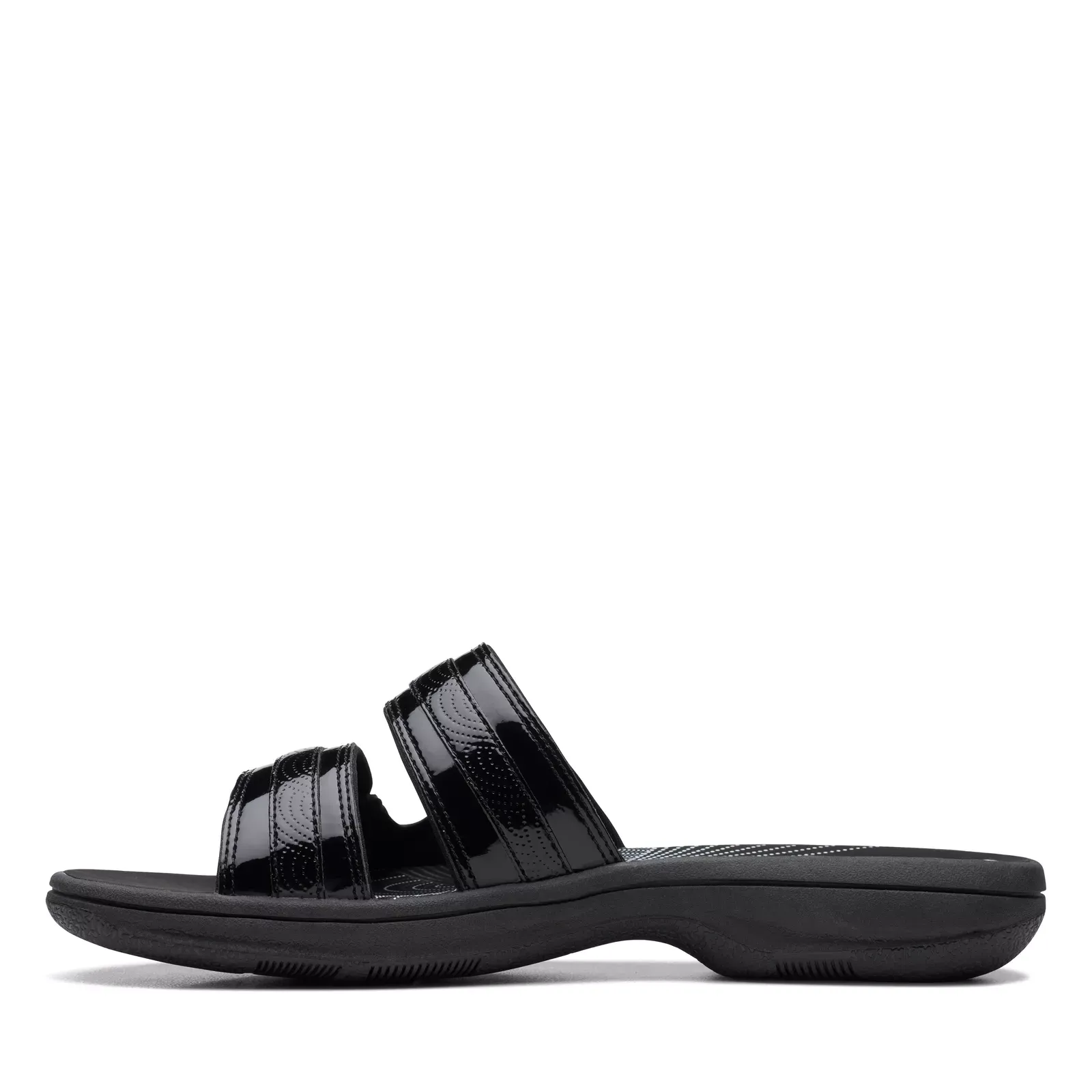 Clarks Women's Breeze Piper Sand Interest | Black Patent