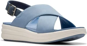 Clarks Women's Casual Wedge Sandal, Denim, 12