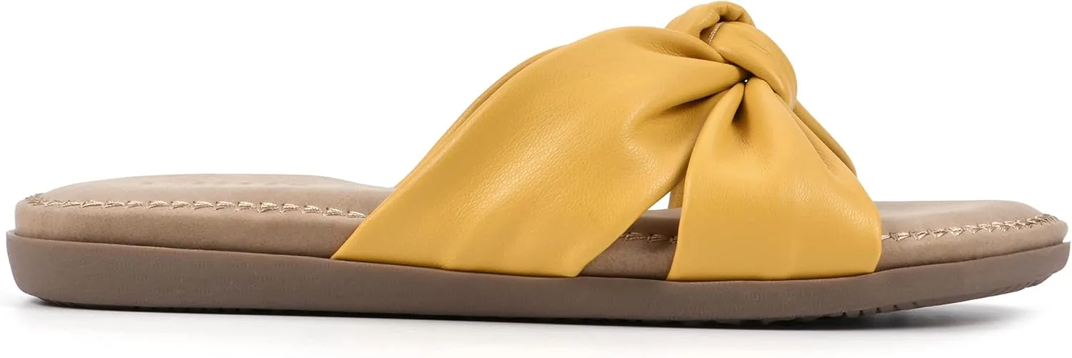 CLIFFS BY WHITE MOUNTAIN Women's Favorite Knotted Slide Sandal