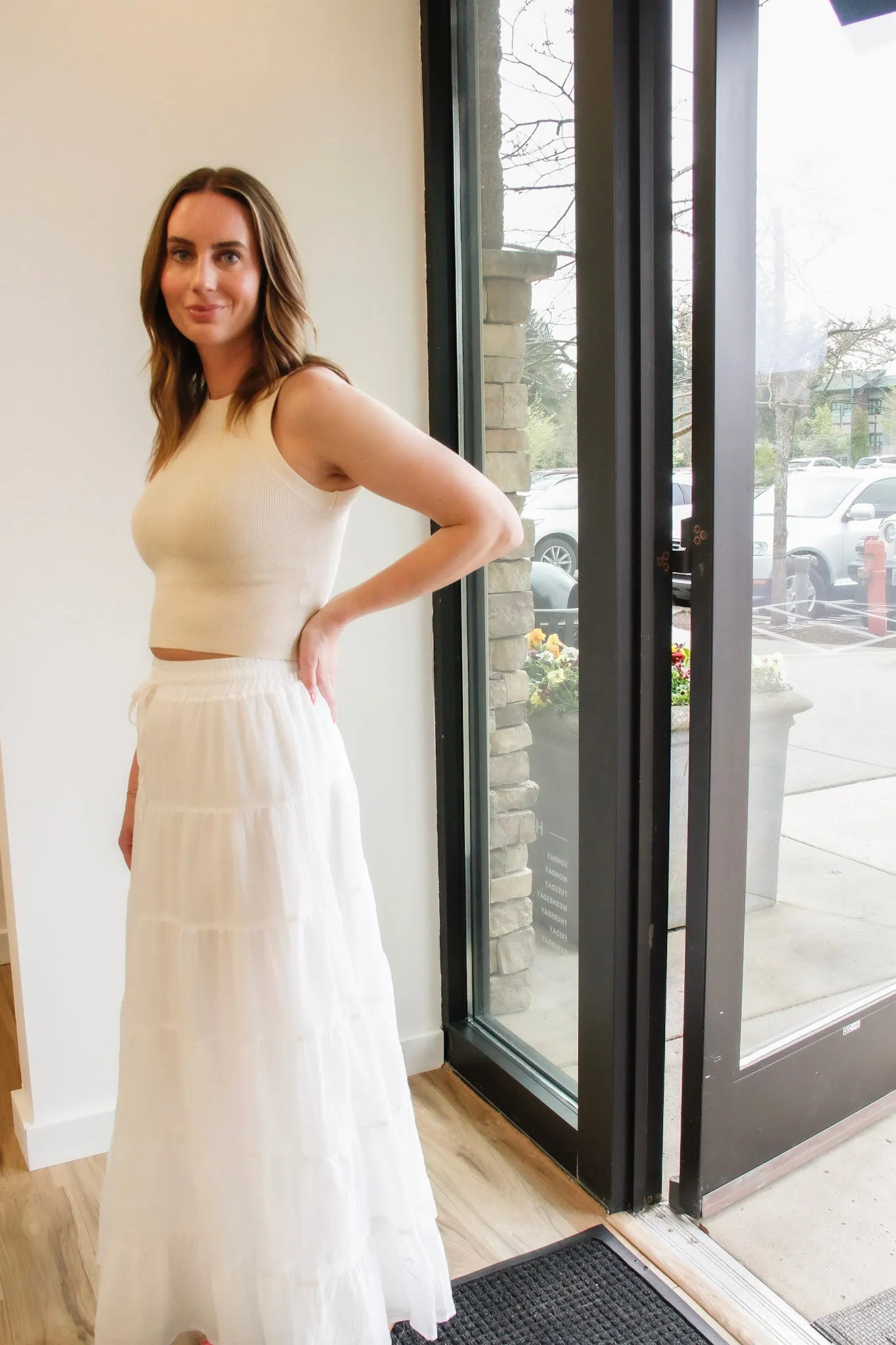 Coastal Tiered Maxi Skirt