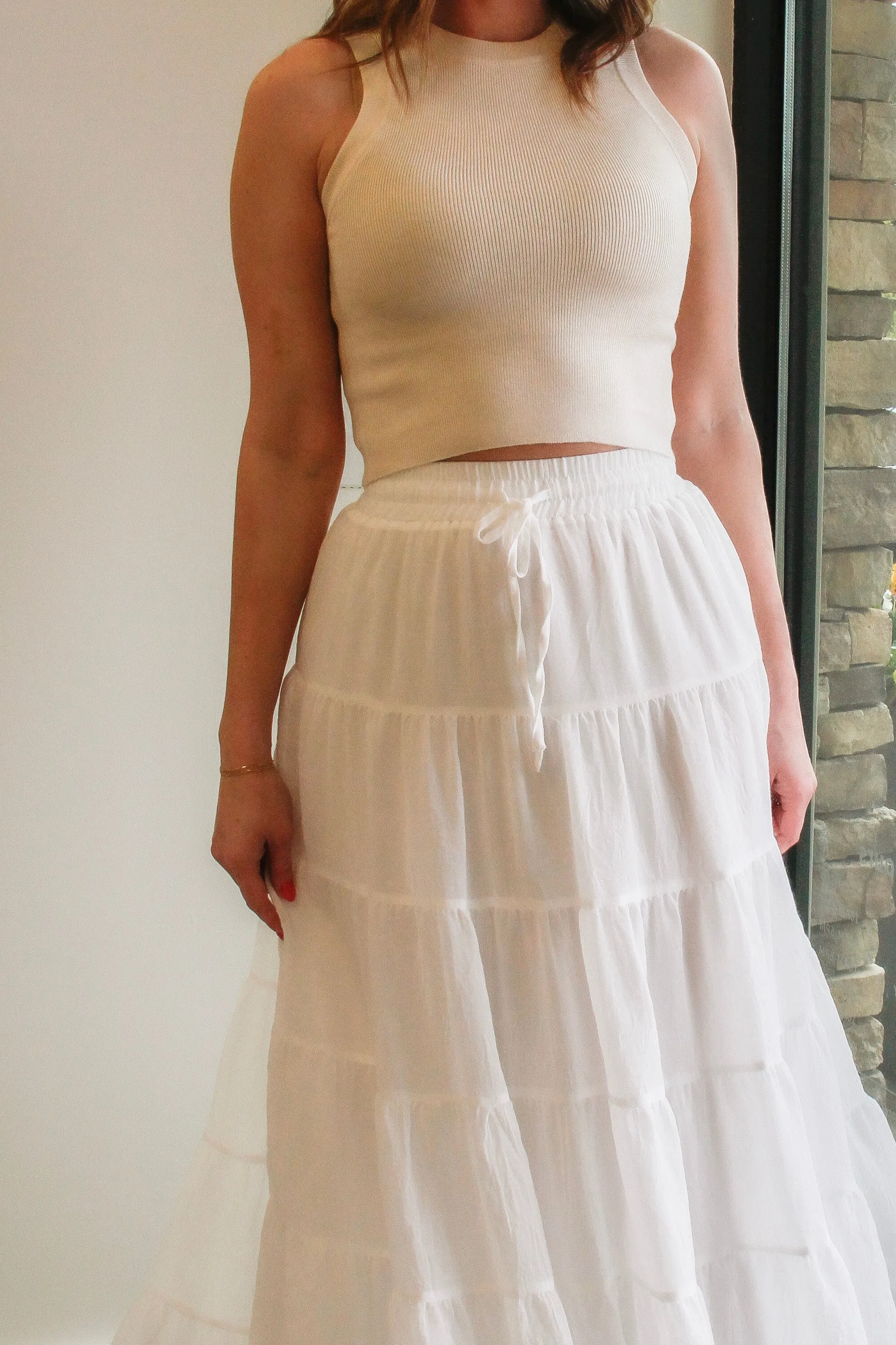 Coastal Tiered Maxi Skirt