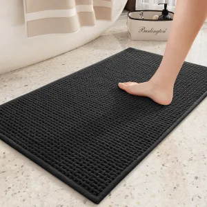 Color&Geometry Upgraded Denser Chenille Pile Bath Mat