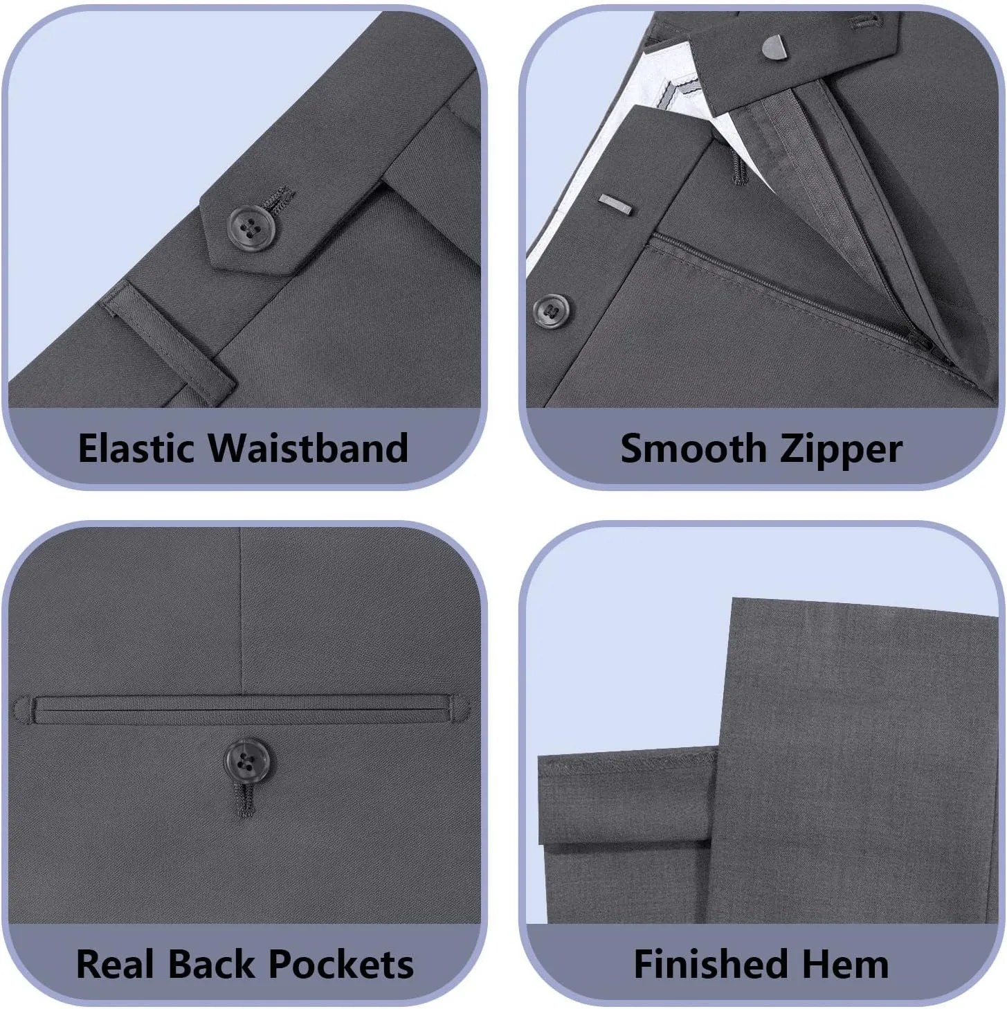 Cooper & Nelson 3 Piece Mens Suit Set, Slim Fit Suit for Men, Solid Jacket, Vest, Pants and Tie