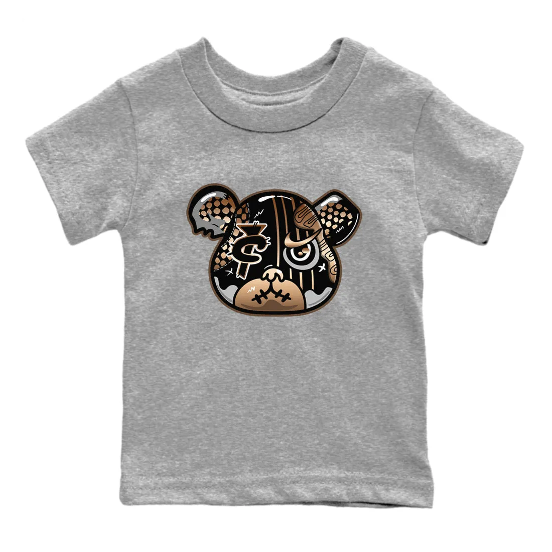 Copper Air Kids Foamposite Sneaker Smart-enabled Foamposite One - Cloud-based Bear Metallic Tees SNRT