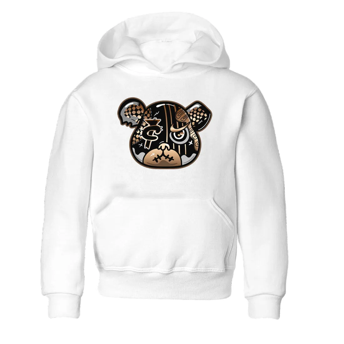 Copper Air Kids Foamposite Sneaker Smart-enabled Foamposite One - Cloud-based Bear Metallic Tees SNRT