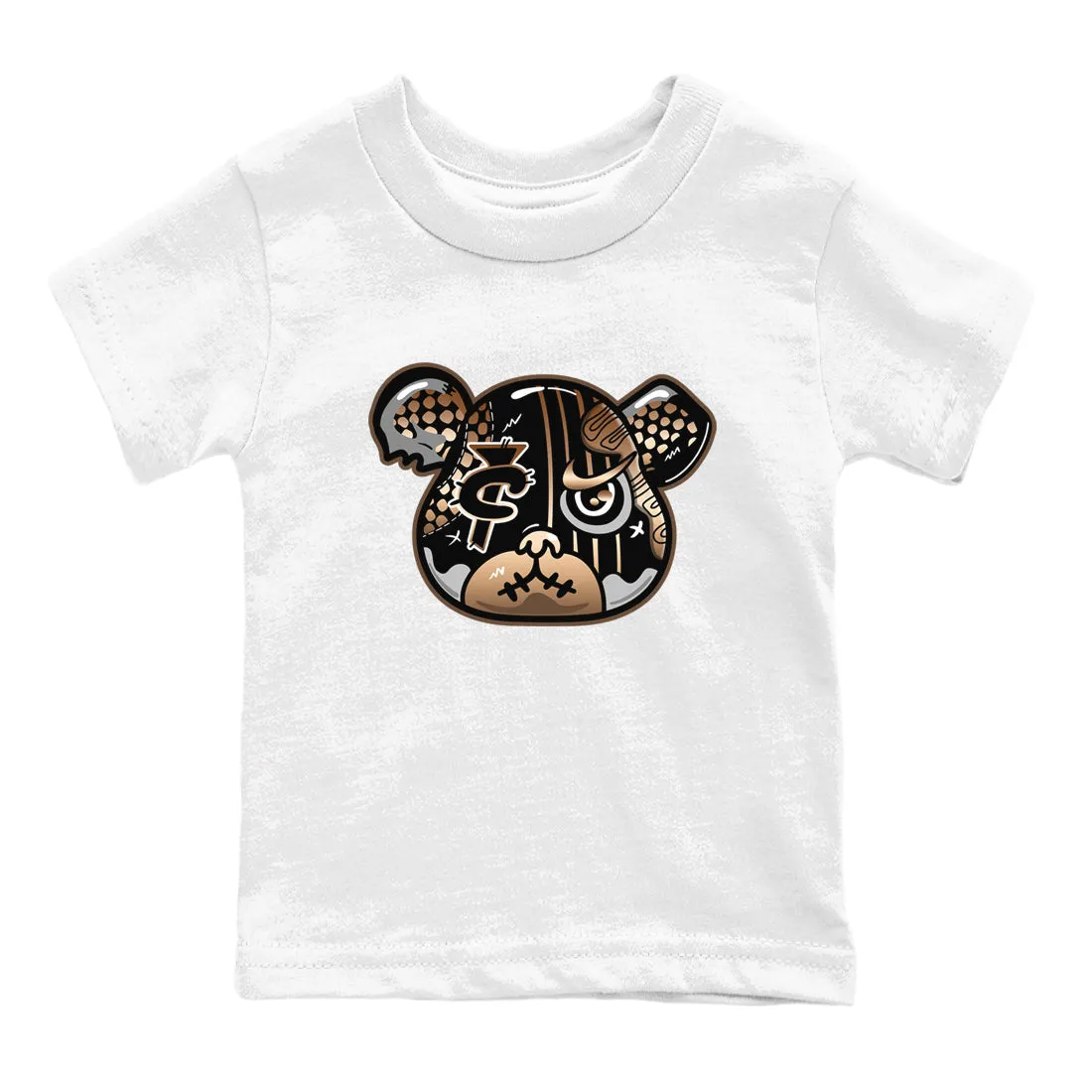 Copper Air Kids Foamposite Sneaker Smart-enabled Foamposite One - Cloud-based Bear Metallic Tees SNRT