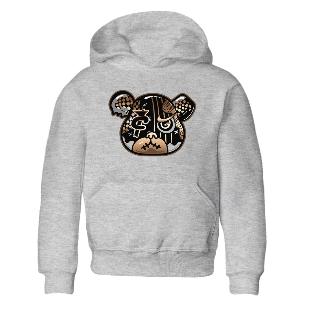 Copper Air Kids Foamposite Sneaker Smart-enabled Foamposite One - Cloud-based Bear Metallic Tees SNRT