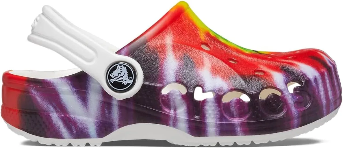 Crocs Unisex-Child Baya Graphic Tie-Dye Clogs