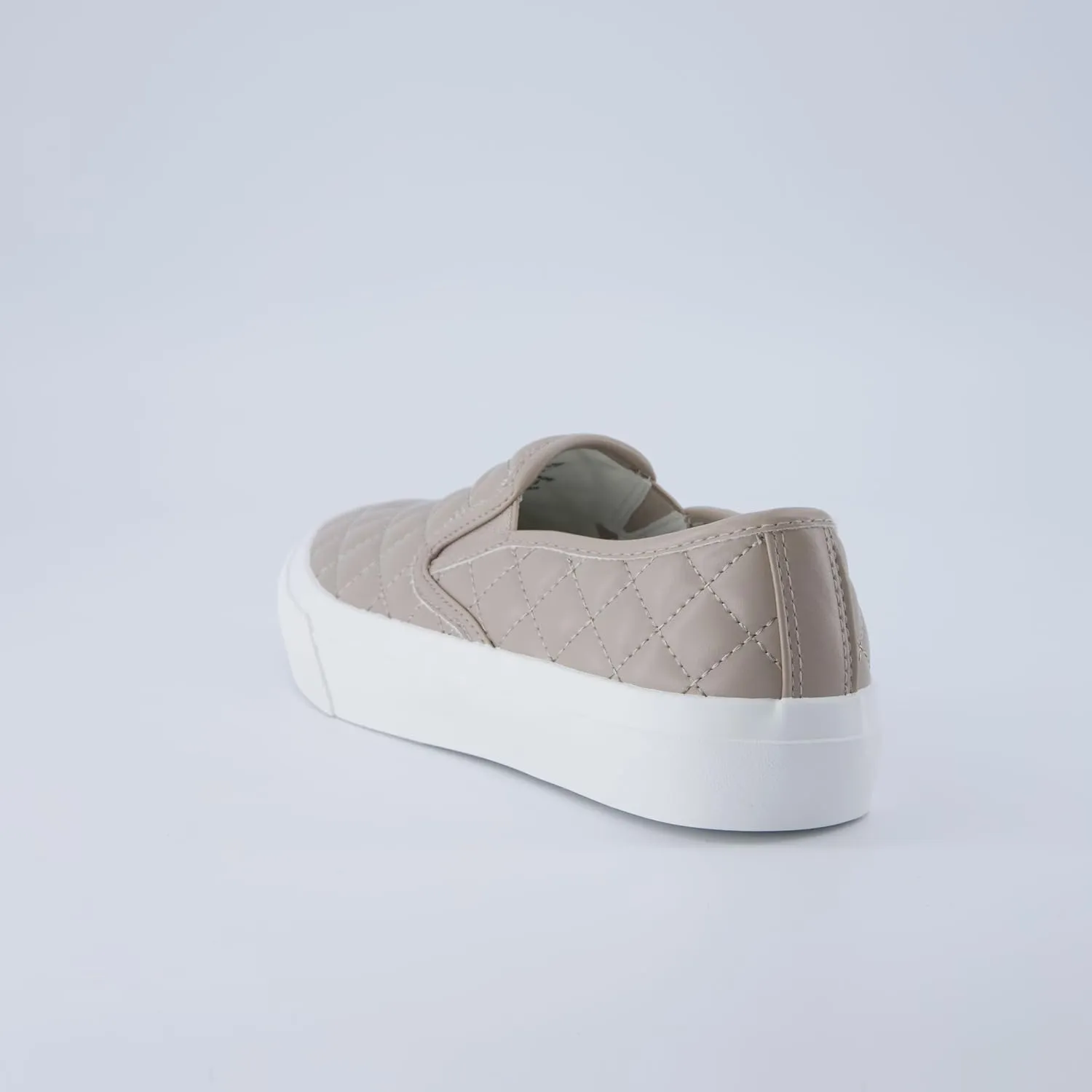 CUSHIONAIRE Faze Women’s Quilted Slip-On Sneaker – Faux Leather Casual Shoe with Memory Foam Insole & Rubber Outsole