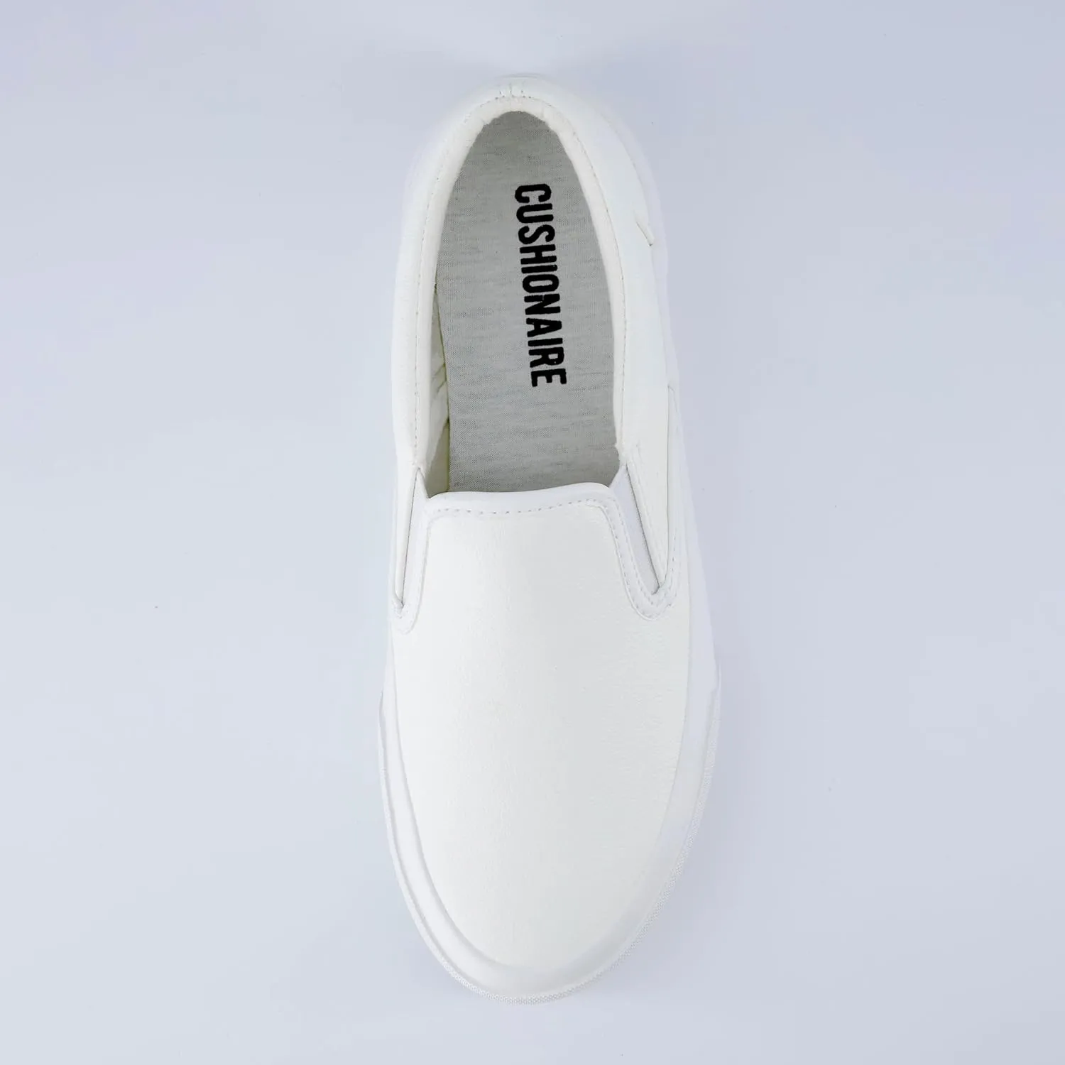 CUSHIONAIRE Ferris Fashion Slip On Sneakers for Women – Laceless Everyday Casual Womens Shoes with Cushioned Insole and Flexible Sole for Effortless Comfort and Style