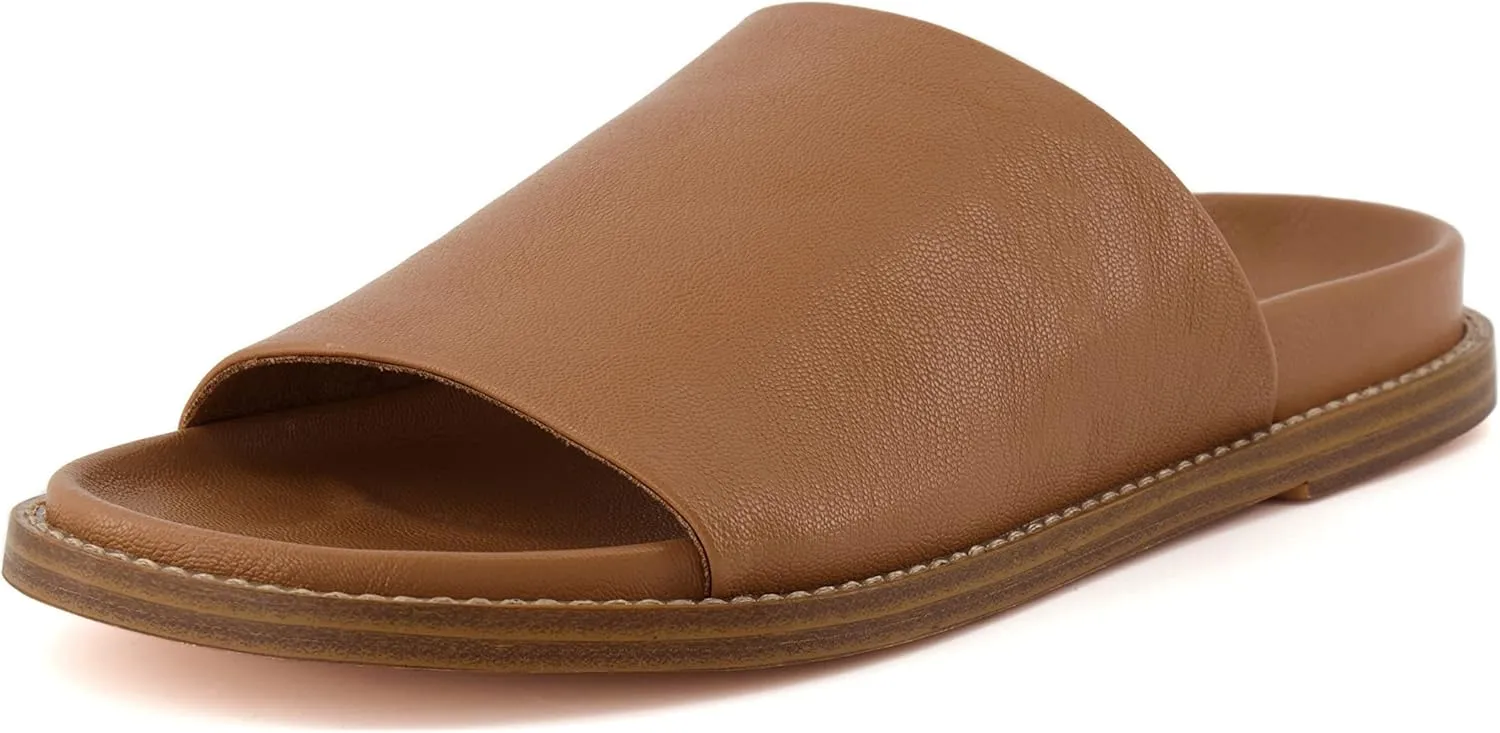 CUSHIONAIRE Women's Nugget one band footbed sandal with  Comfort, Wide Widths Available