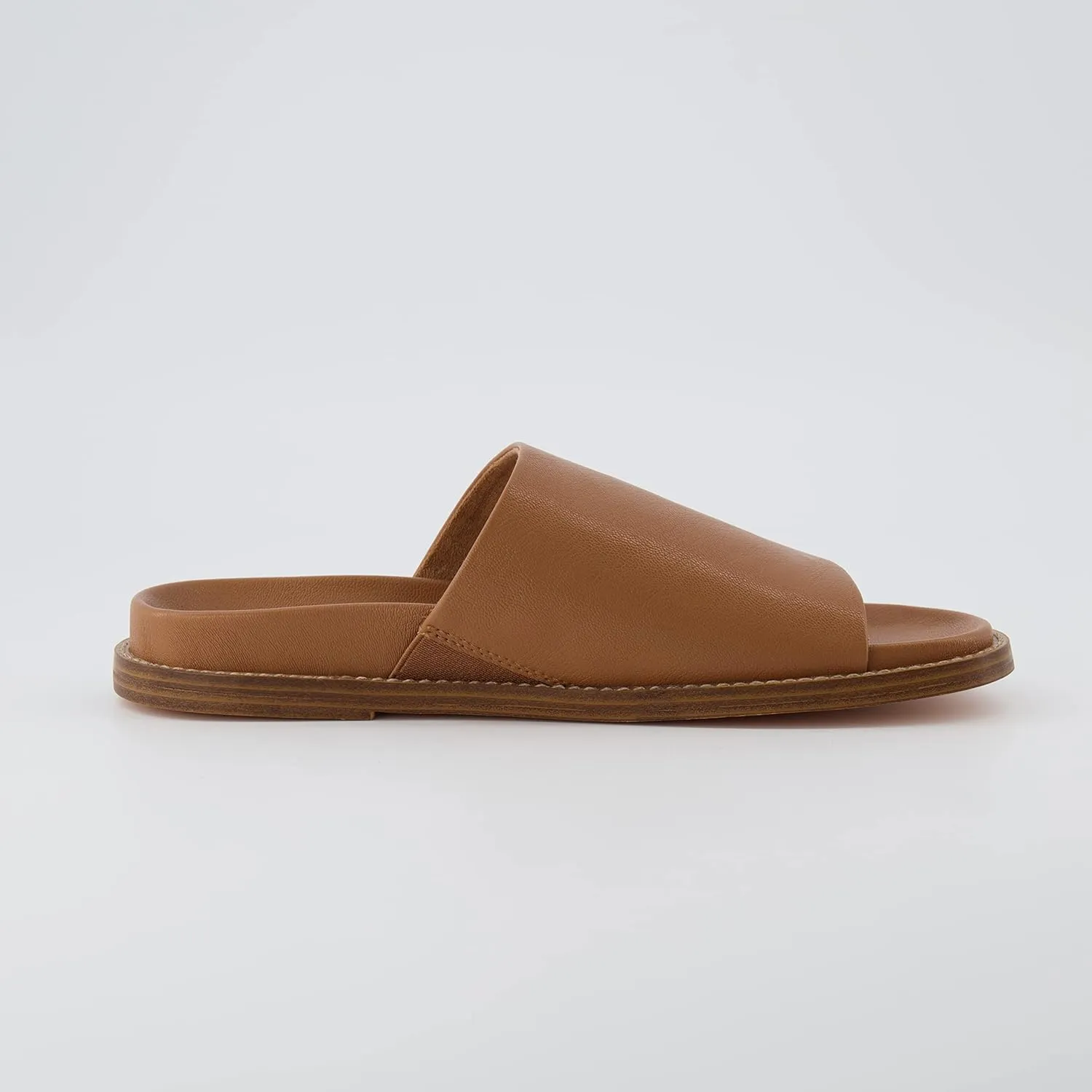 CUSHIONAIRE Women's Nugget one band footbed sandal with  Comfort, Wide Widths Available