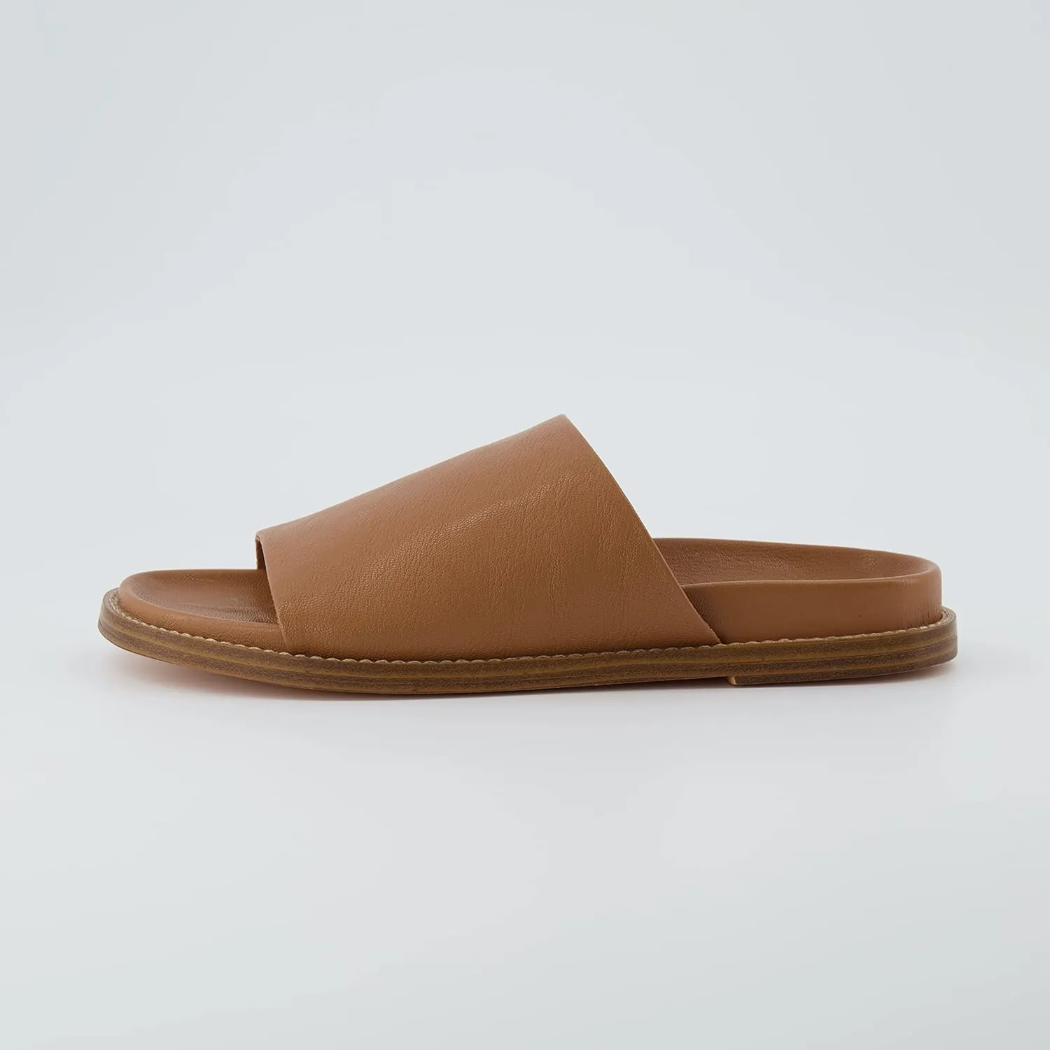 CUSHIONAIRE Women's Nugget one band footbed sandal with  Comfort, Wide Widths Available