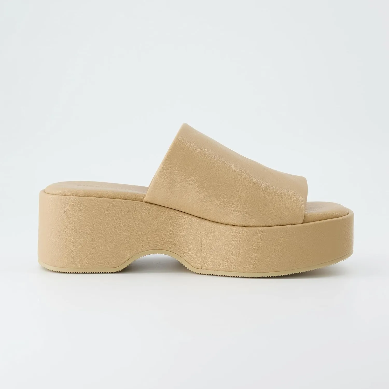 CUSHIONAIRE Women's Spin one band platform sandal with  Memory Foam