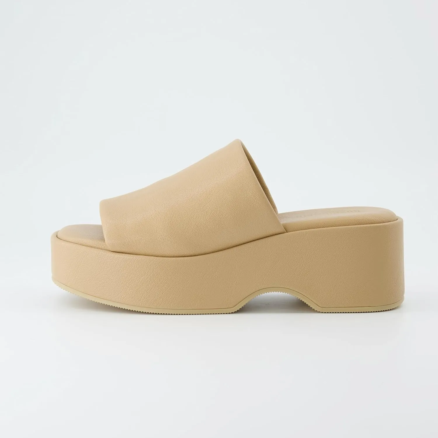 CUSHIONAIRE Women's Spin one band platform sandal with  Memory Foam