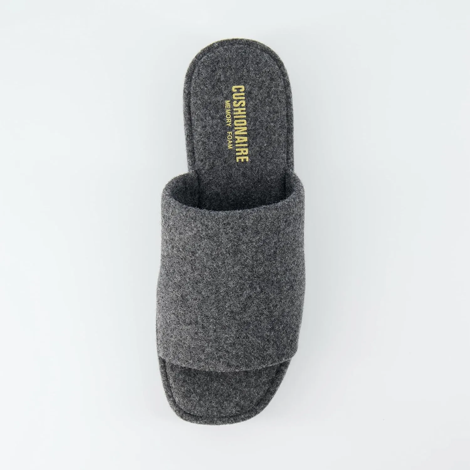 CUSHIONAIRE Women's Spin one band platform sandal with  Memory Foam