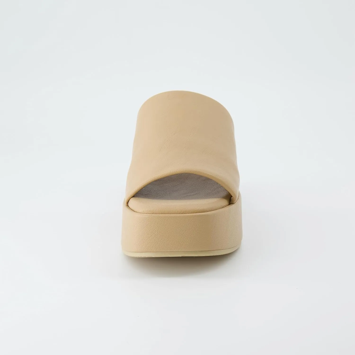 CUSHIONAIRE Women's Spin one band platform sandal with  Memory Foam