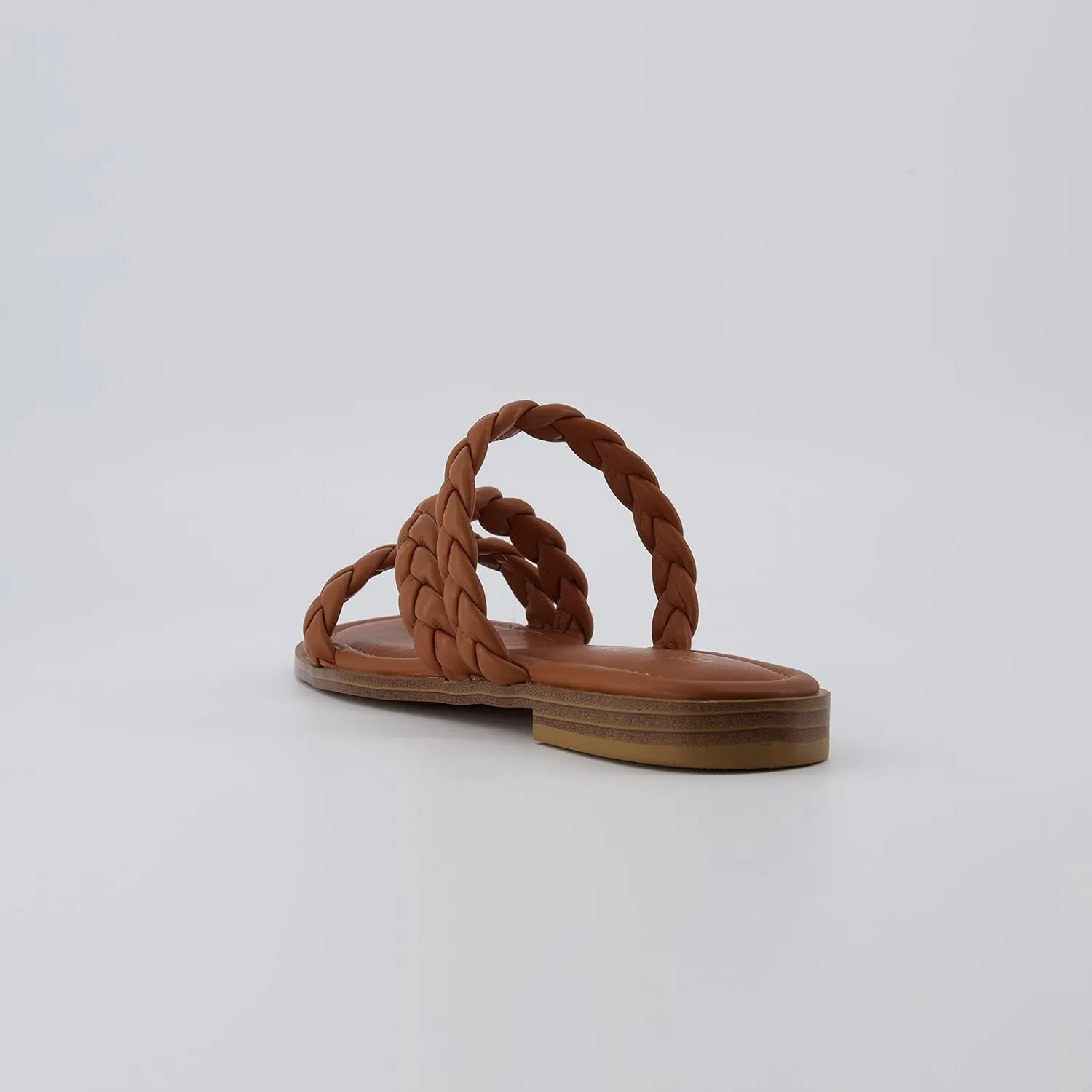 CUSHIONAIRE Women's Venice braided slide sandal  Memory Foam, Wide Widths Available