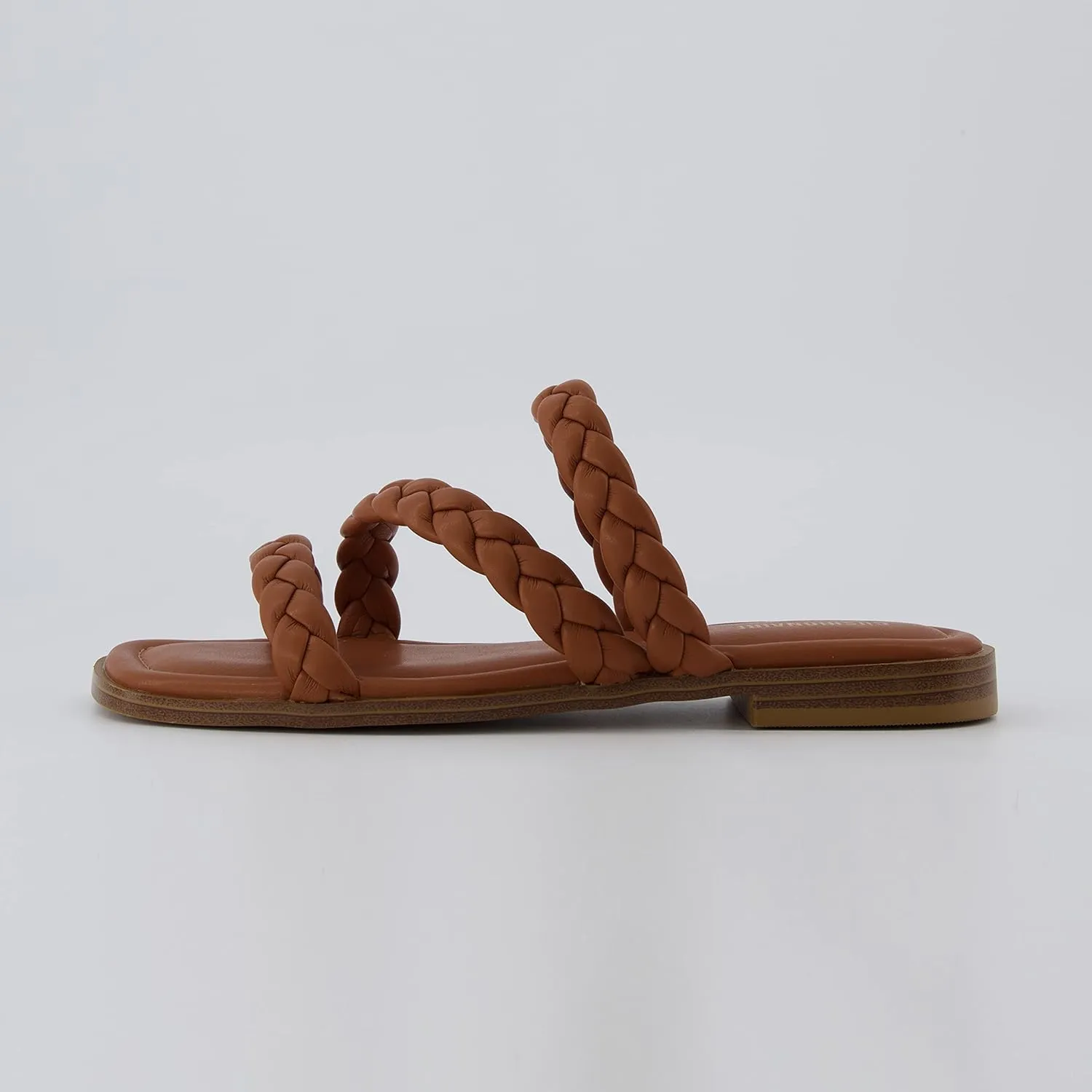 CUSHIONAIRE Women's Venice braided slide sandal  Memory Foam, Wide Widths Available