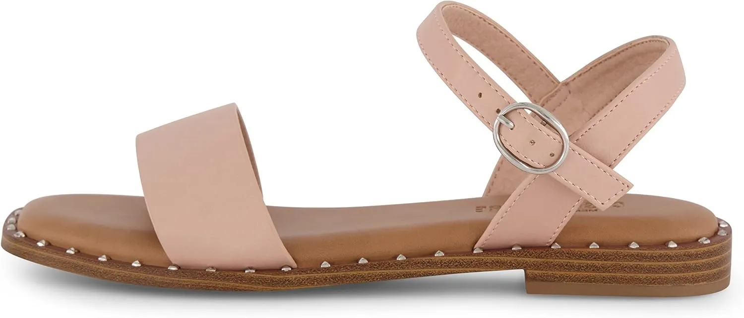 CUSHIONAIRE Women's Verona one band sandal  Memory Foam