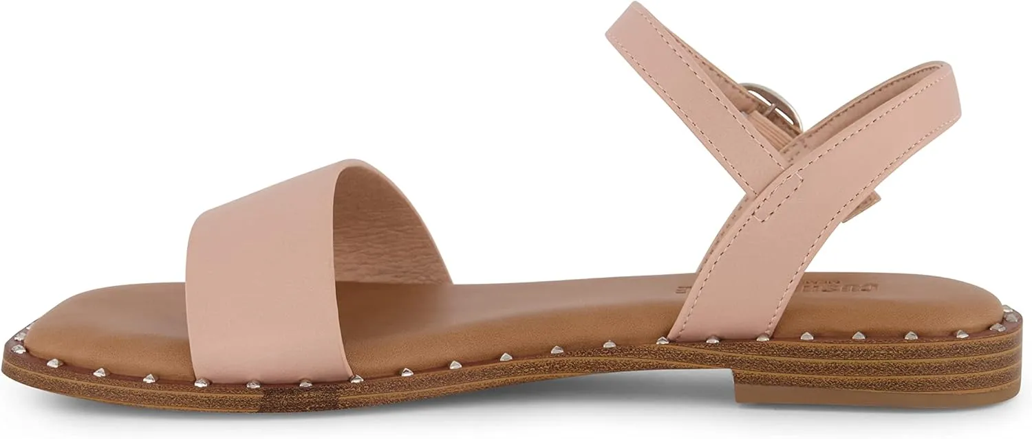 CUSHIONAIRE Women's Verona one band sandal  Memory Foam