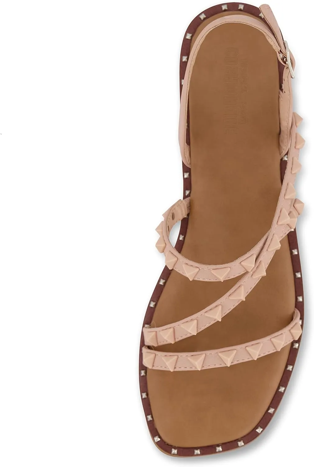 CUSHIONAIRE Women's Vogue stud sling back sandal  Memory Foam