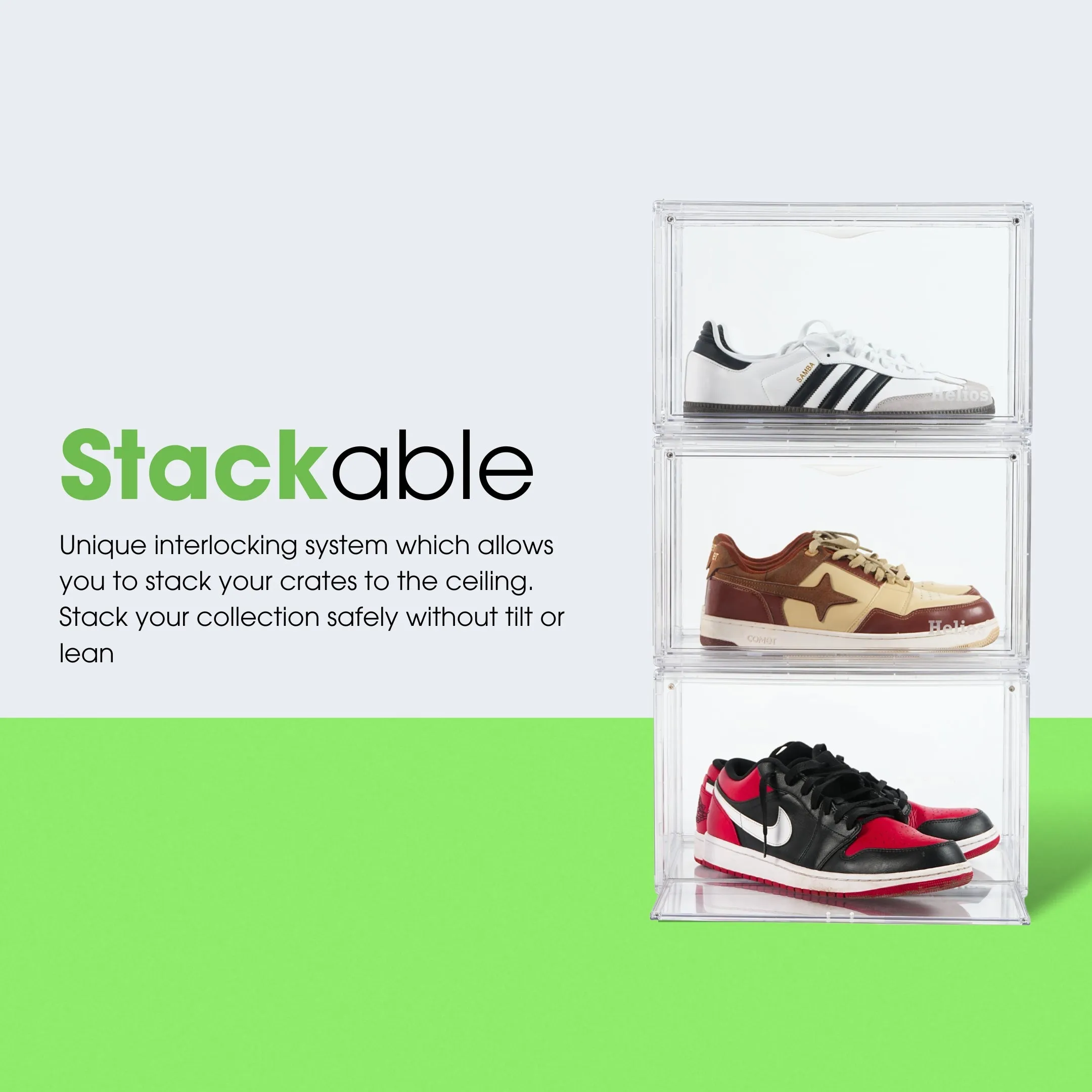 Customized Helios Abode Sneaker Storage Box (Side Drop)