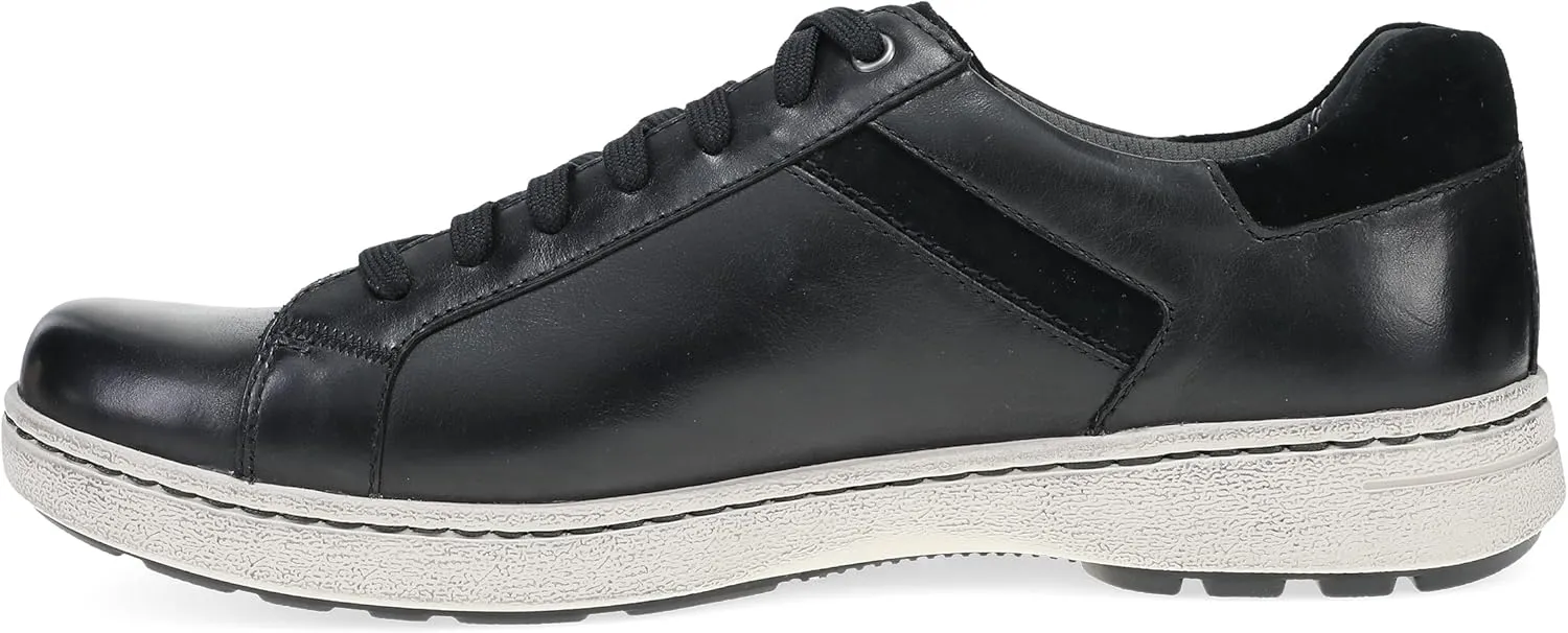 Dansko Trevor Lace up Stylish Sneaker for Men - Leather Linings for Breathability - Slip-Resistant Outsole