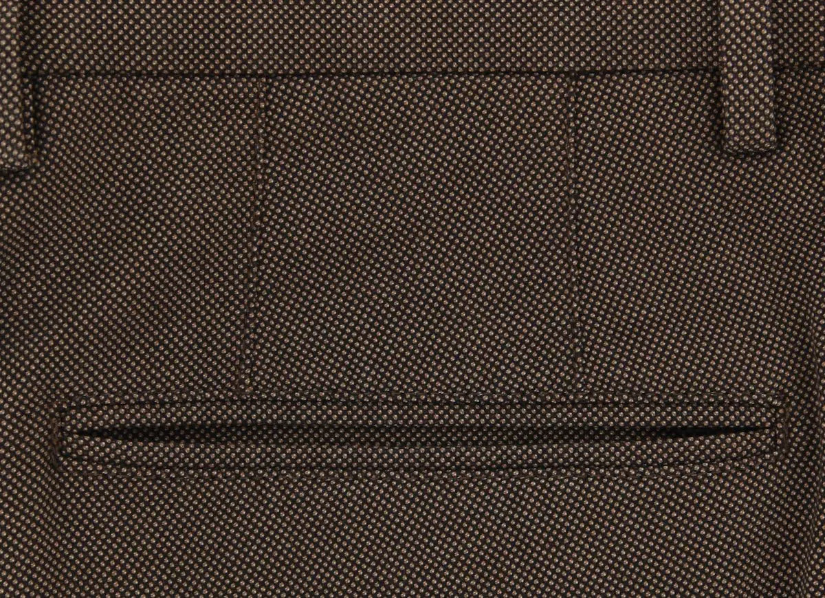 Dark Brown Nail Head Pants - Slim