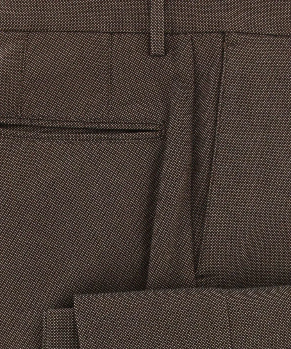 Dark Brown Nail Head Pants - Slim