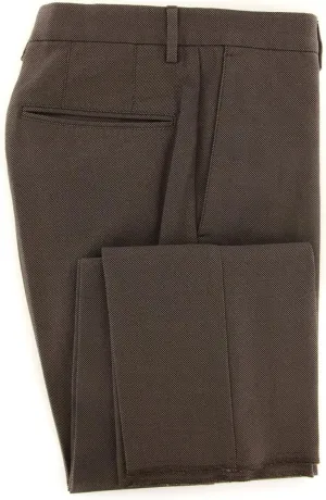 Dark Brown Nail Head Pants - Slim