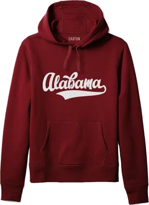 Daxton Adult Unisex Pullover USA Cities State Script Hoodie Fleece Sweatshirt