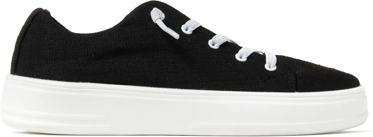 Dearfoams Women's Shoes-Mabel Lightweight Comfortable Easy Slip on Sneaker with Arch Support