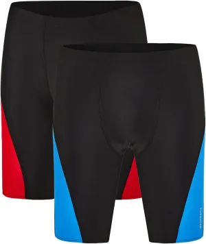 DEVOROPA Boys' Swim Jammers Youth Competitive Swim Team Suit Quick Dry Athletic Swimming Shorts UPF 50 Slim/Regular/Husky Fit
