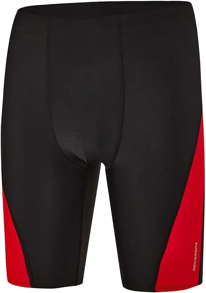 DEVOROPA Boys' Swim Jammers Youth Competitive Swim Team Suit Quick Dry Athletic Swimming Shorts UPF 50 Slim/Regular/Husky Fit