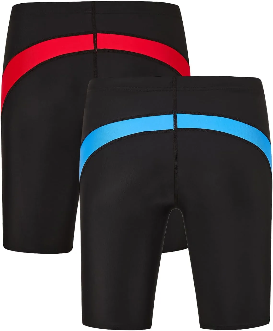DEVOROPA Boys' Swim Jammers Youth Competitive Swim Team Suit Quick Dry Athletic Swimming Shorts UPF 50 Slim/Regular/Husky Fit