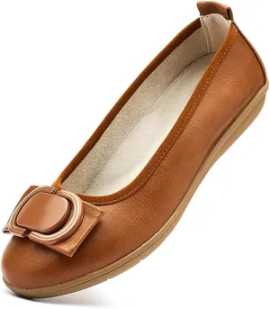 DeYashopin Women's Flats Shoes Non-Slip Ballet Shoes for Dressy Occasions,Walking and Driving Lightweight & Flexible for Comfort