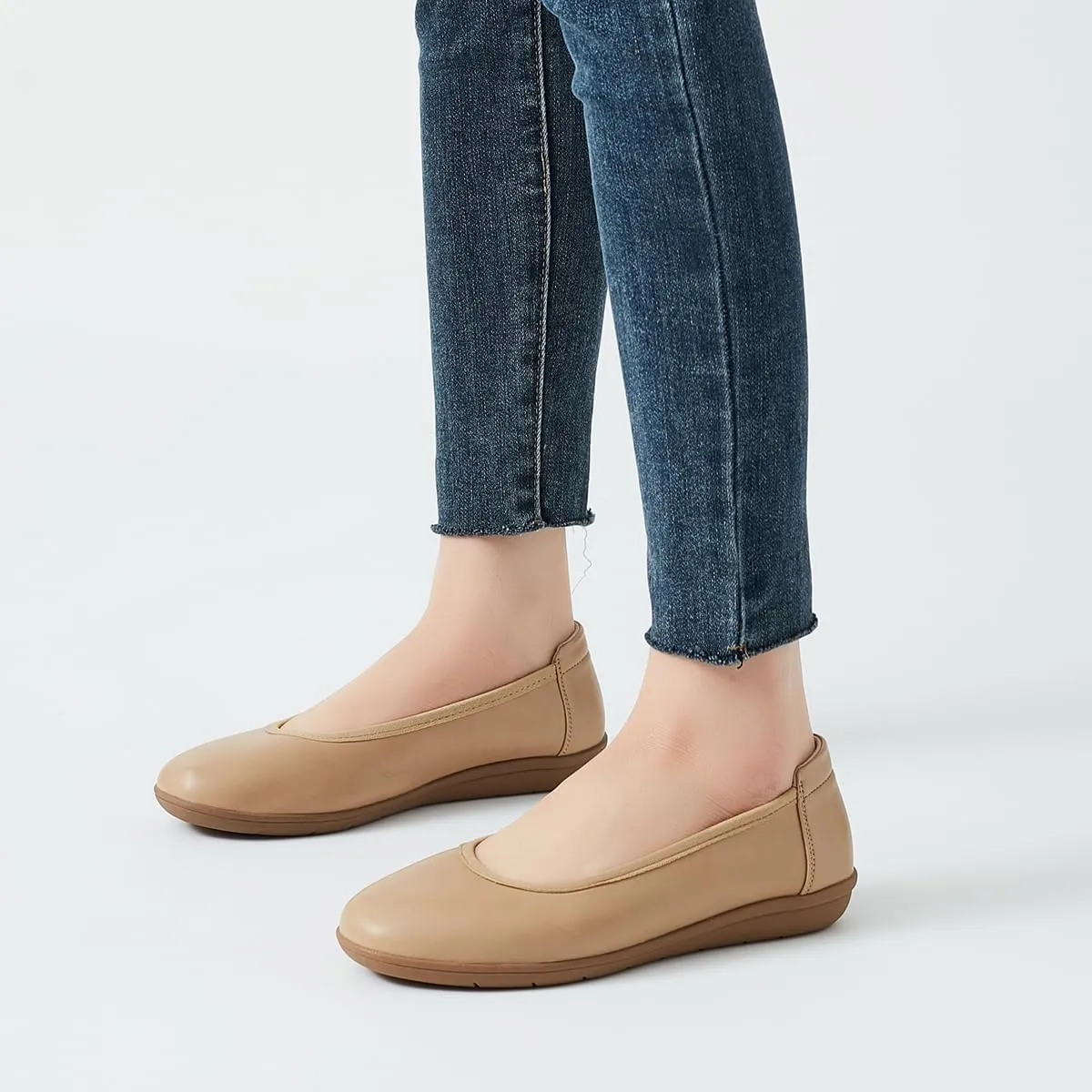 DeYashopin Women's Flats Shoes Non-Slip Ballet Shoes for Dressy Occasions,Walking and Driving Lightweight & Flexible for Comfort