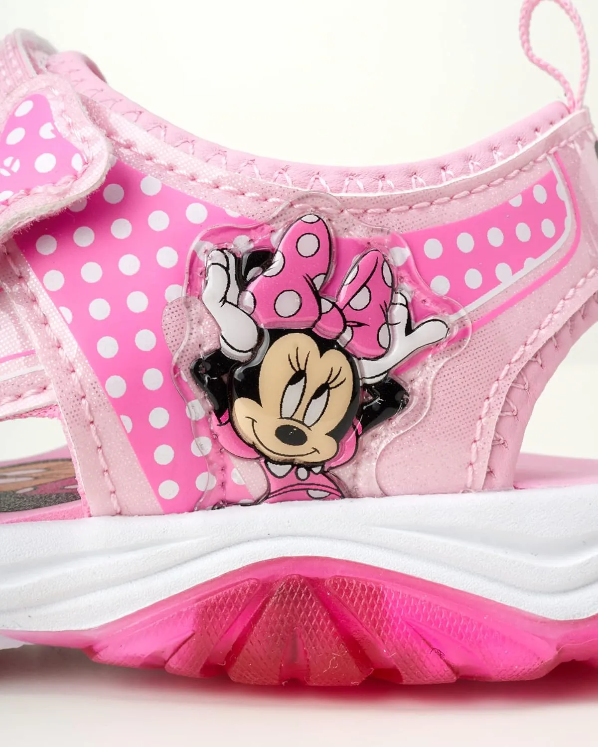 Disney Girls' Sandals – Frozen or Minnie Mouse Double Strap Light Up Sports Sandals (Toddler/Girl)