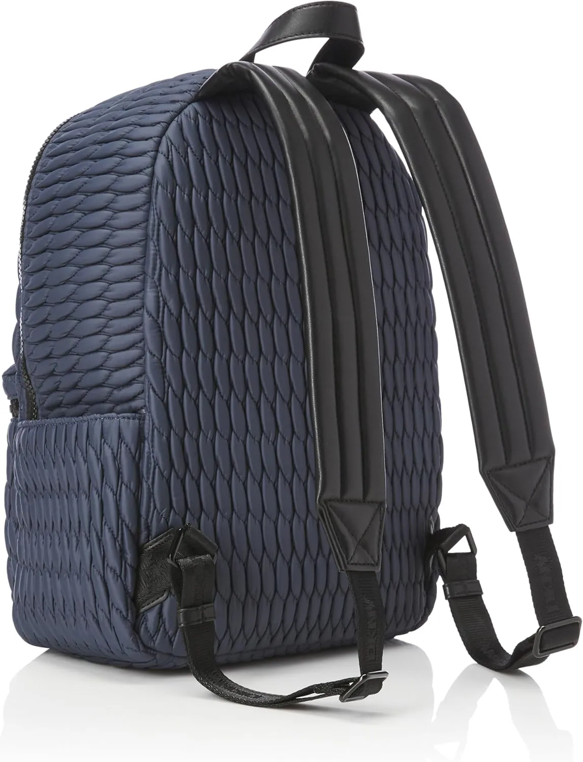 DKNY Women's Mack Quilted Nylon Backpack, Dark Denim, One Size
