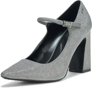 DKNY Women's Spruce Evening Closed Toe Mary Jane Block Heel Heeled Sandal