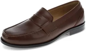DOCKERS Mens Colleague Dress Penny Loafer Shoe, Dark Brown, 12 M