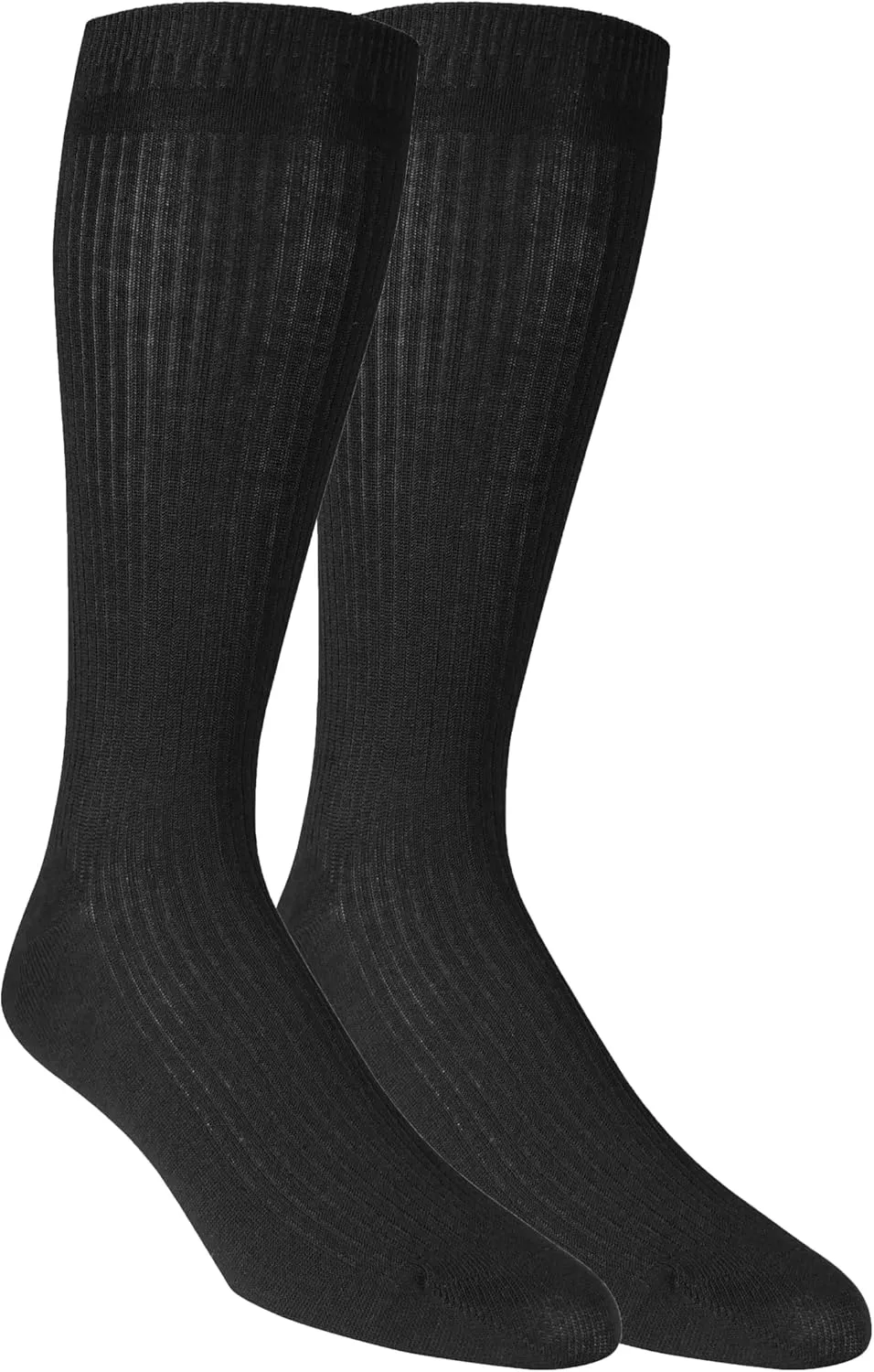 Dr. Scholl's Men's Ultra Soft Rayon Crew Socks-2 Pairs-Non-Binding Comfort & Moisture Wicking