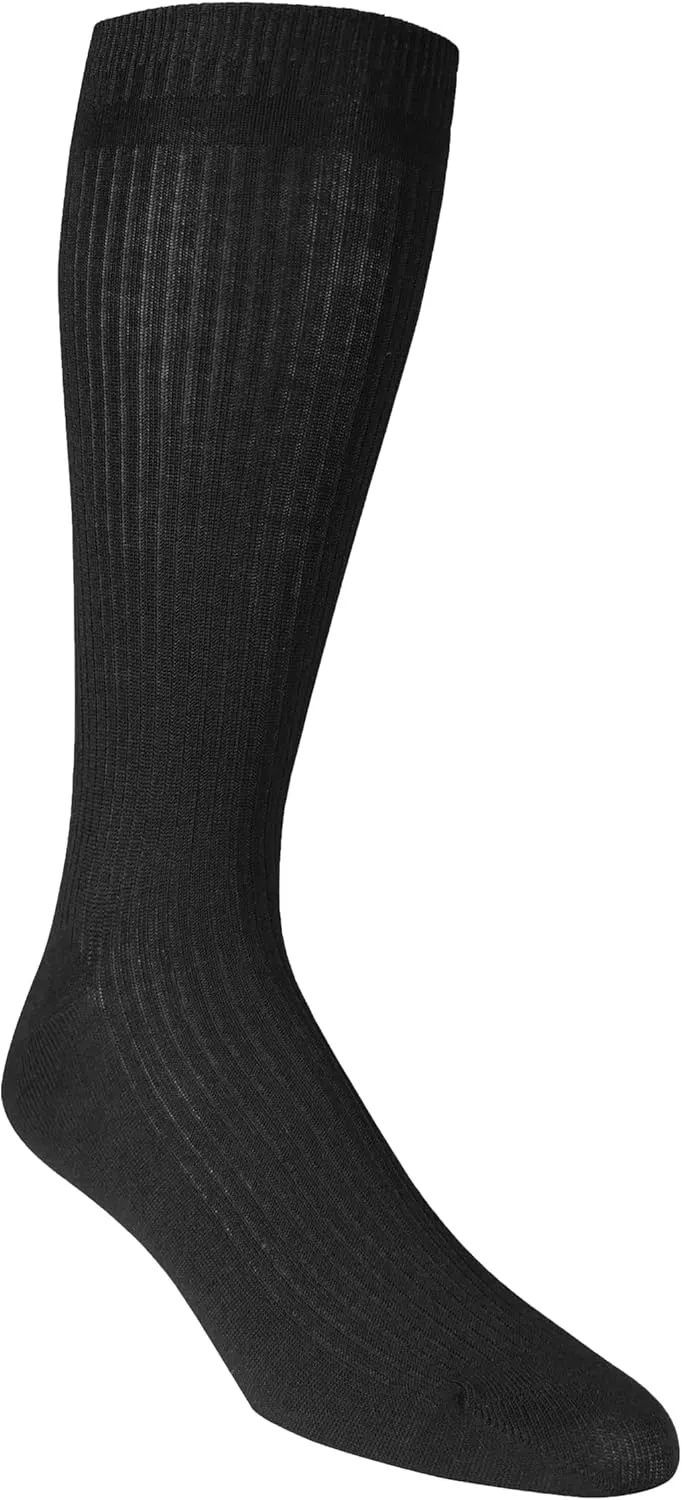 Dr. Scholl's Men's Ultra Soft Rayon Crew Socks-2 Pairs-Non-Binding Comfort & Moisture Wicking