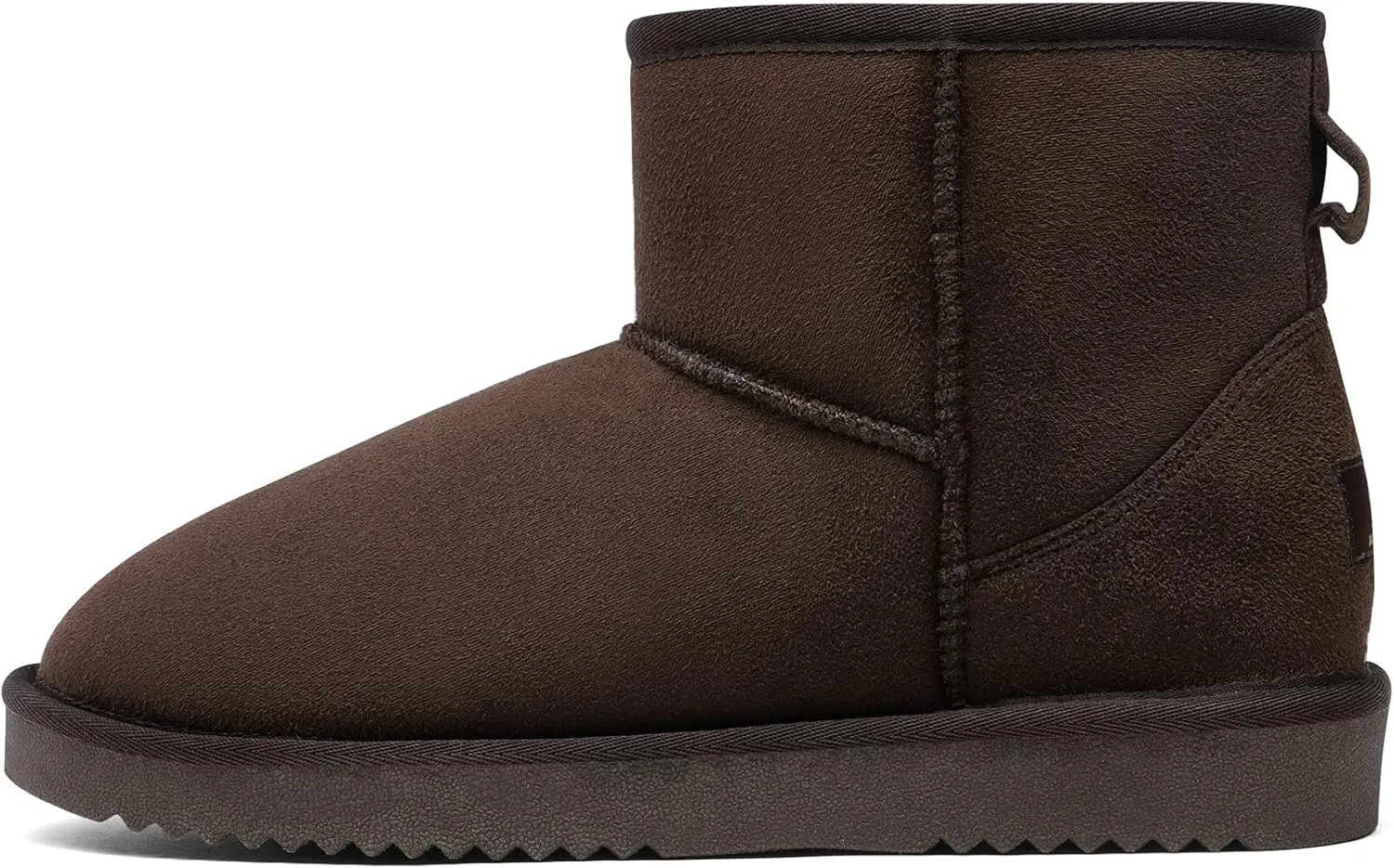 DREAM PAIRS Women's Black Brown Tan Grey Winter Snow Boots Classic Faux Fur Lined Slip On Ankle Boots