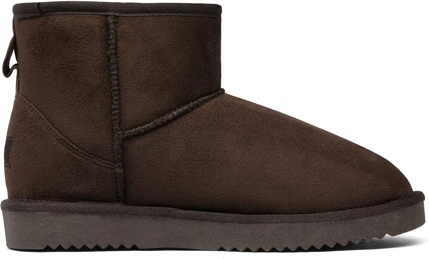 DREAM PAIRS Women's Black Brown Tan Grey Winter Snow Boots Classic Faux Fur Lined Slip On Ankle Boots