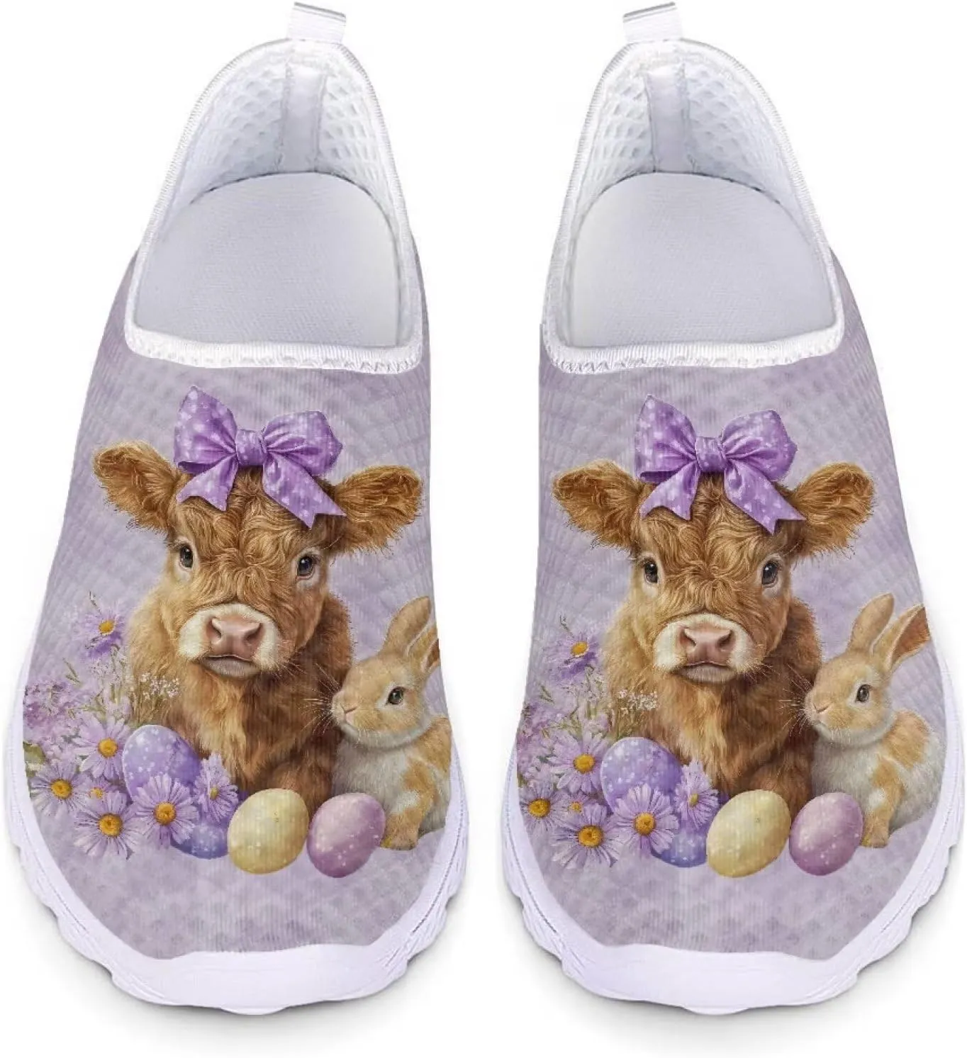 Easter Sport Sneakers Tennis Shoes for Women US 5.5-11.5 Slip On Loafer Shoes