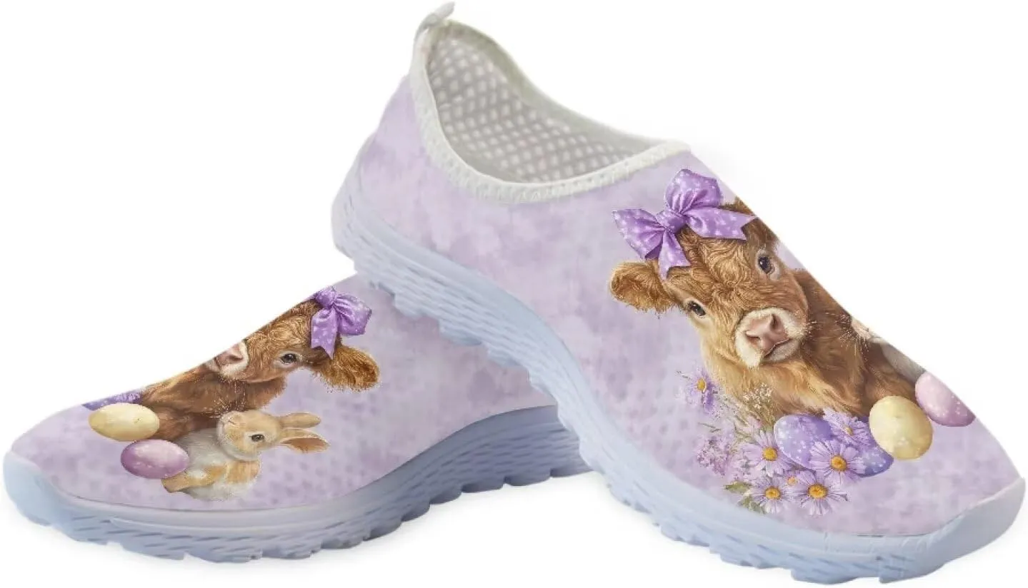 Easter Sport Sneakers Tennis Shoes for Women US 5.5-11.5 Slip On Loafer Shoes