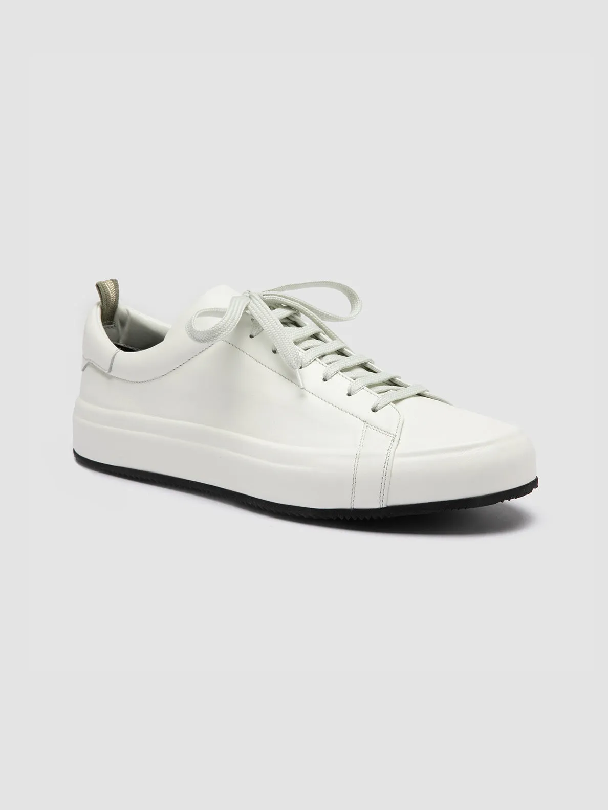 EASY 001 - Sneakers Basse in Pelle Bianca